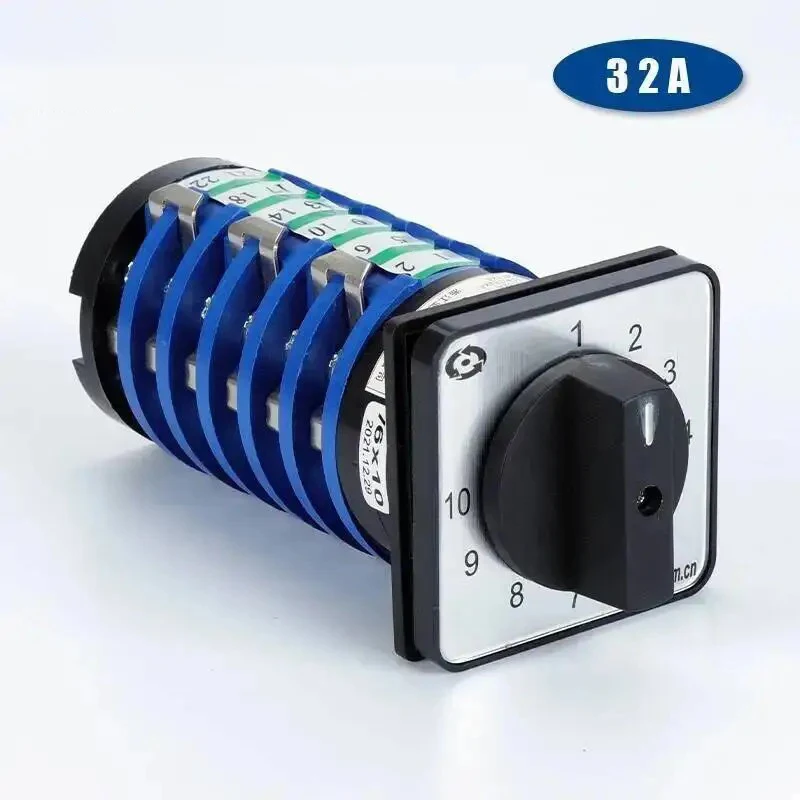 KDHC-32/6*10 Welding Machine Welder Switches 10 Position Rotary Cam Switch 32A 6 Poles Universal Changeover Selector
KDHC-32/6*10 Welding Machine Welder Switches 10 Position Rotary Cam Switch 32A 6 Poles Universal Changeover Selector