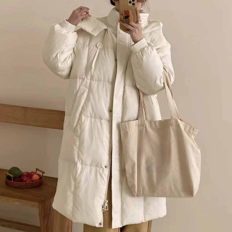 Women's Long Hooded Duck Down Jacket, Loose Warm Parka, Fresh Sweet White Coat, Winter Coat, New Fashion, 2024
Women's Long Hooded Duck Down Jacket, Loose Warm Parka, Fresh Sweet White Coat, Winter Coat, New Fashion, 2024