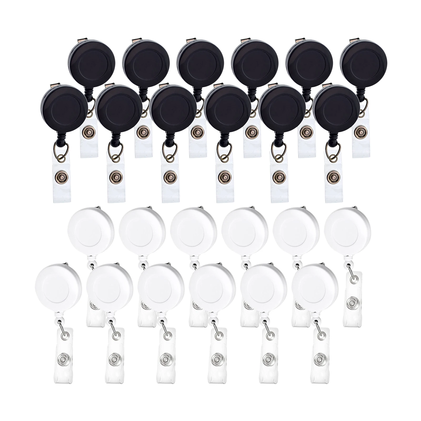 12pcs/Set Retractable ID Badge Holder Reels Holders Badge Holder, Heavy-duty Steel Wire Cord
12pcs/Set Retractable ID Badge Holder Reels Holders Badge Holder, Heavy-duty Steel Wire Cord