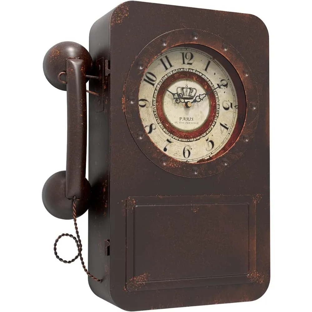 Vintage Metal Wall Clock with Hidden Safe Large Rectangle Battery Quartz Farmhouse Living Room Decor
Vintage Metal Wall Clock with Hidden Safe Large Rectangle Battery Quartz Farmhouse Living Room Decor