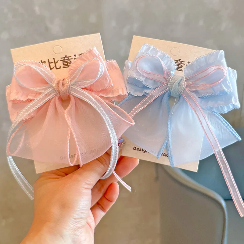 Korean Style Fairy Tulle Bow Hair Clip for Girls Sheer Ribbon Top Clip Princess Headwear Cute Elementary Student Daily Accessory
Korean Style Fairy Tulle Bow Hair Clip for Girls Sheer Ribbon Top Clip Princess Headwear Cute Elementary Student Daily Accessory
