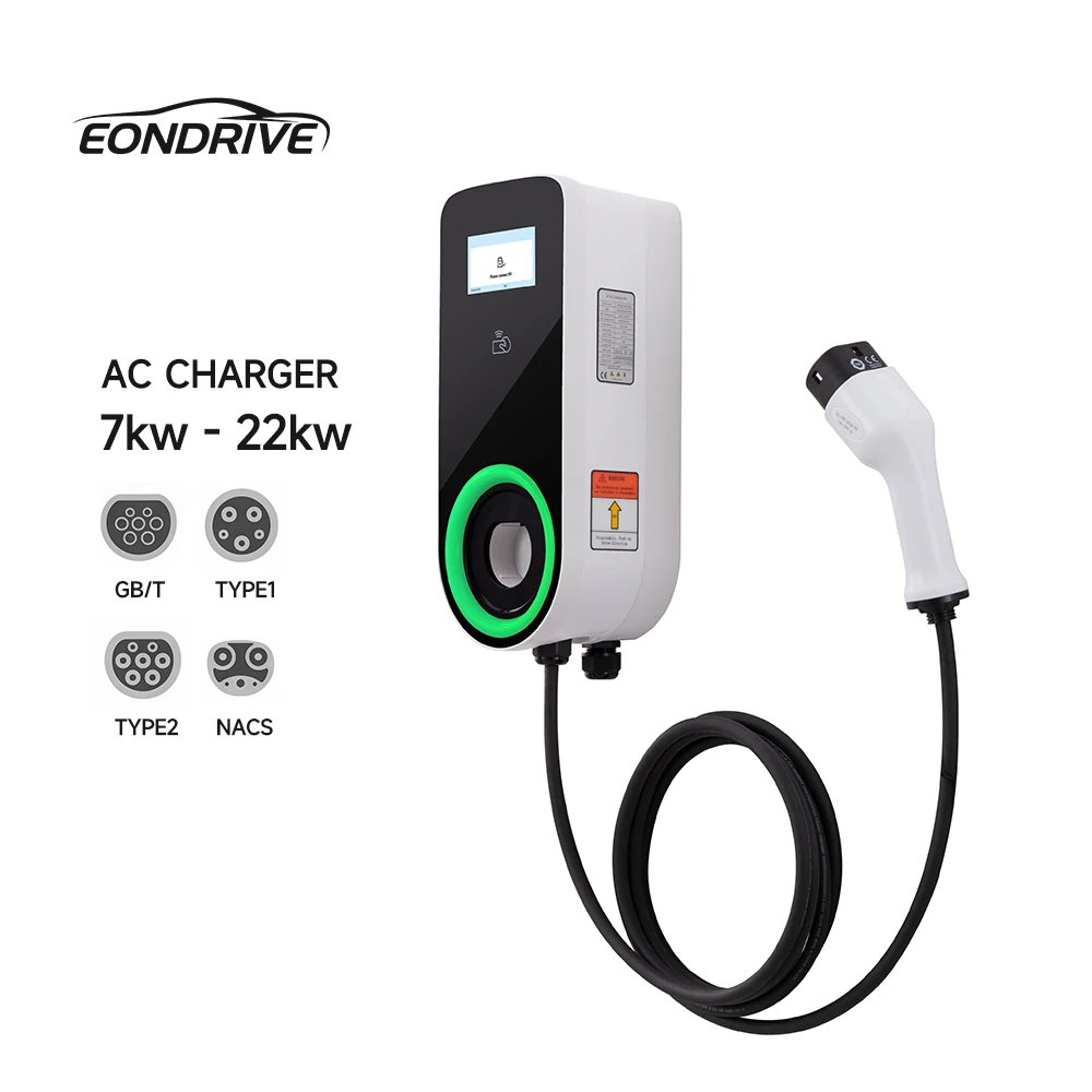 EONDRIVE New 7kW 11kW 22kW Wall Mounted EV Charger AC OCPP1.6 Type 2 Charging Station with 5m Cable
EONDRIVE New 7kW 11kW 22kW Wall Mounted EV Charger AC OCPP1.6 Type 2 Charging Station with 5m Cable