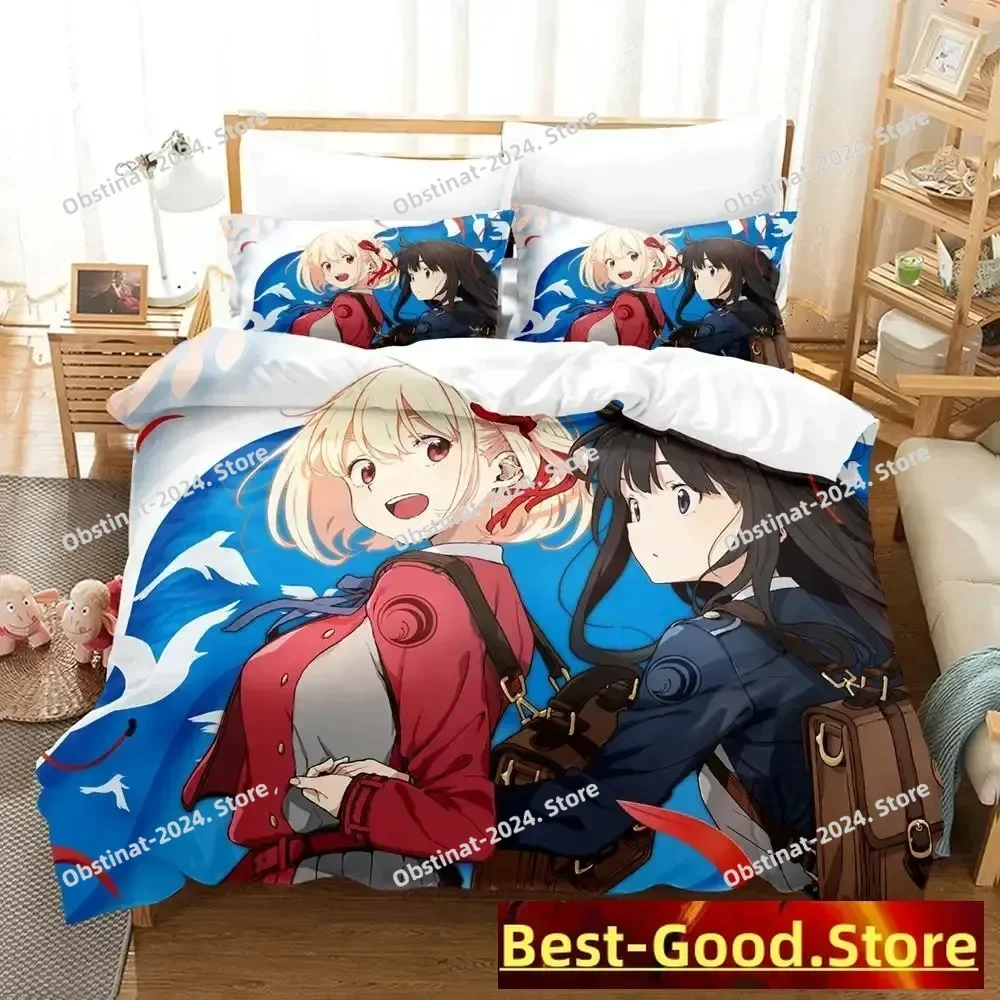 New Lycoris Recoil Bedding Set Single Twin Printed Bed Set With Pillowcase Bed Duvet Cover Single Double Queen Super King Size 
New Lycoris Recoil Bedding Set Single Twin Printed Bed Set With Pillowcase Bed Duvet Cover Single Double Queen Super King Size