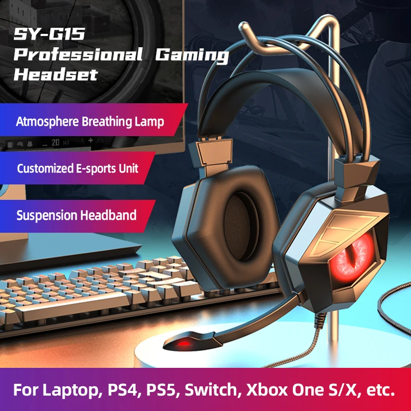 2026 New Professional Wired Gaming Headset With Mic RGB LED Light Bass Surround Stereo For PC PS4 PS5 Xbox Computer Gamer Gifts
2026 New Professional Wired Gaming Headset With Mic RGB LED Light Bass Surround Stereo For PC PS4 PS5 Xbox Computer Gamer Gifts