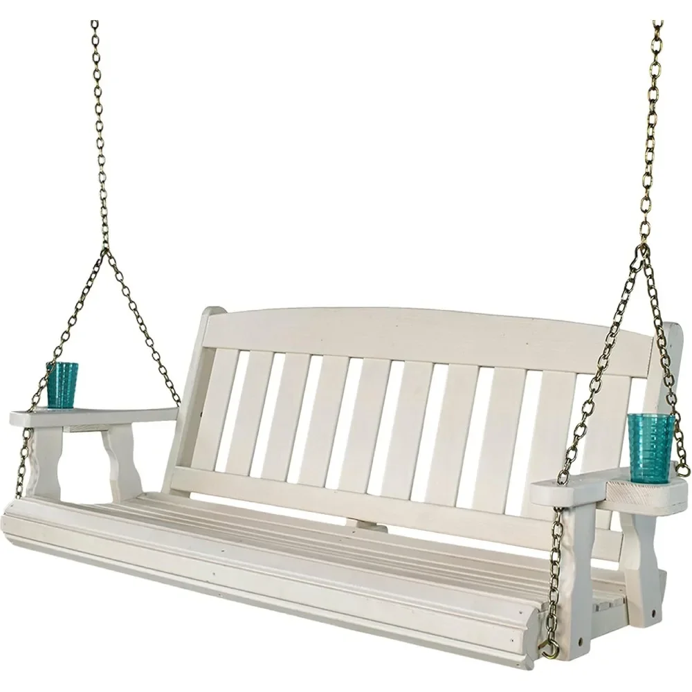 Heavy Duty 800 Lb Mission Treated Porch Swing with Hanging Chains and Cupholders
Heavy Duty 800 Lb Mission Treated Porch Swing with Hanging Chains and Cupholders