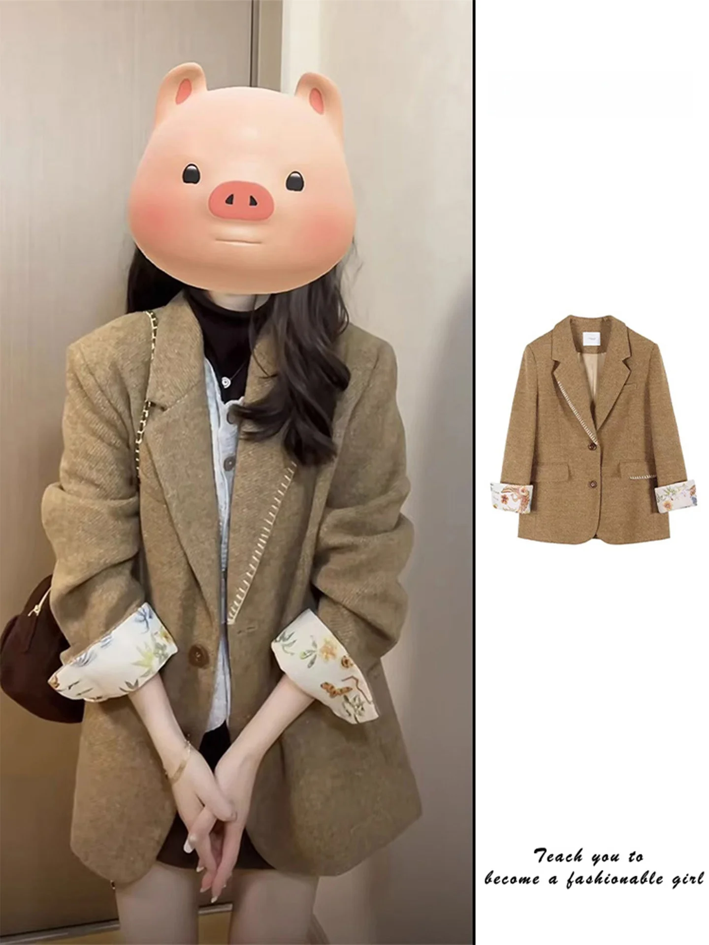Unique Stylish Thickened Short Woolen Suit Coat for Women Winter 2025 New Arrival Trendy Top Quality Material Commute Style
Unique Stylish Thickened Short Woolen Suit Coat for Women Winter 2025 New Arrival Trendy Top Quality Material Commute Style