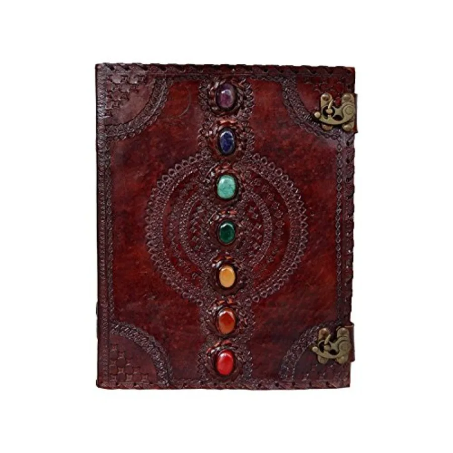 Seven Chakra Medieval Stone Embossed Handmade Jumbo Leather Journal Book of Shadows Notebook Office Diary College Poetry Sketch
Seven Chakra Medieval Stone Embossed Handmade Jumbo Leather Journal Book of Shadows Notebook Office Diary College Poetry Sketch