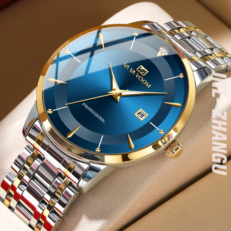 Quartz Watch New Cross Border Watch Men's Business Belt Calendar Waterproof Stainless Steel Factory Wholesale
Quartz Watch New Cross Border Watch Men's Business Belt Calendar Waterproof Stainless Steel Factory Wholesale