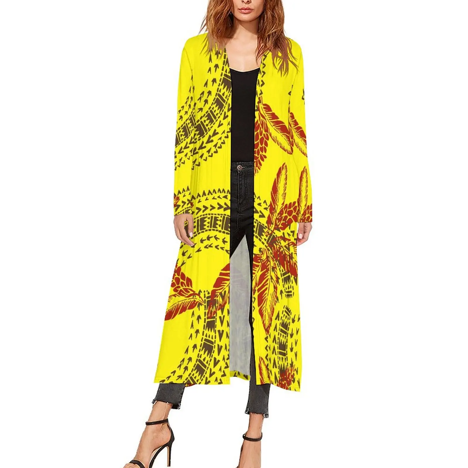 Long Sleeve Cardigan Coat Women'S Elegant Cape Coat Custom Polynesian Grain Floral Print Custom Vintage Elegant Long Coat
Long Sleeve Cardigan Coat Women'S Elegant Cape Coat Custom Polynesian Grain Floral Print Custom Vintage Elegant Long Coat