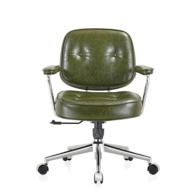 Household backrest swivel chair study bedroom desk chair, sedentary and comfortable lifting office chair leather allefye chair
Household backrest swivel chair study bedroom desk chair, sedentary and comfortable lifting office chair leather allefye chair