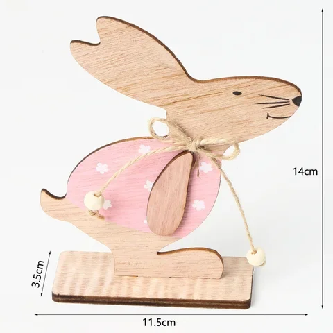 Wooden Easter Rabbit Pendant Egg Bunny Hanging Crafts Happy Easter Decoration for Home DIY Easter Party Decor 
Wooden Easter Rabbit Pendant Egg Bunny Hanging Crafts Happy Easter Decoration for Home DIY Easter Party Decor