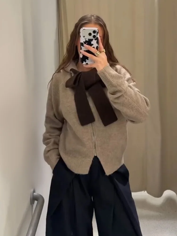 HH женская весенняя трендовая модная вязаная куртка с длинными рукавами в стиле принцессы с бантом и украшением в виде банта, женское универсальное пальто
HH женская весенняя трендовая модная вязаная куртка с длинными рукавами в стиле принцессы с бантом и украшением в виде банта, женское универсальное пальто