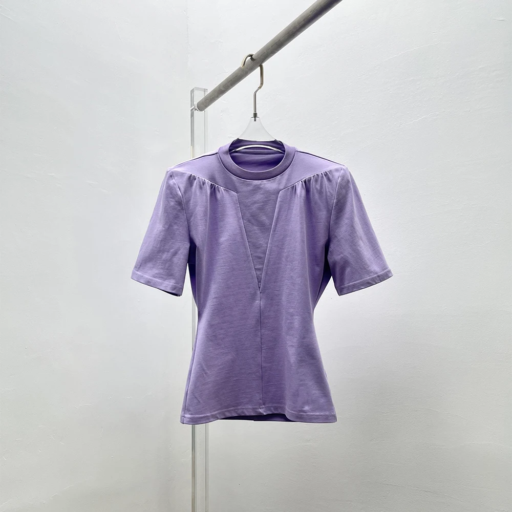 2024 Новый структурированный без спины вышитые круглый вырез с коротким рукавом женская футболка простой случайный универсальный Y2k хлопок тройники топ
2024 Новый структурированный без спины вышитые круглый вырез с коротким рукавом женская футболка простой случайный универсальный Y2k хлопок тройники топ