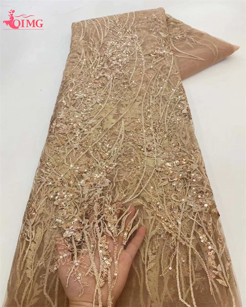 OIMG Latest African Lace Fabric Dubai Sequins Tulle Lace Fabric Embroidered Lace Nigerian Fabric for Sewing
OIMG Latest African Lace Fabric Dubai Sequins Tulle Lace Fabric Embroidered Lace Nigerian Fabric for Sewing