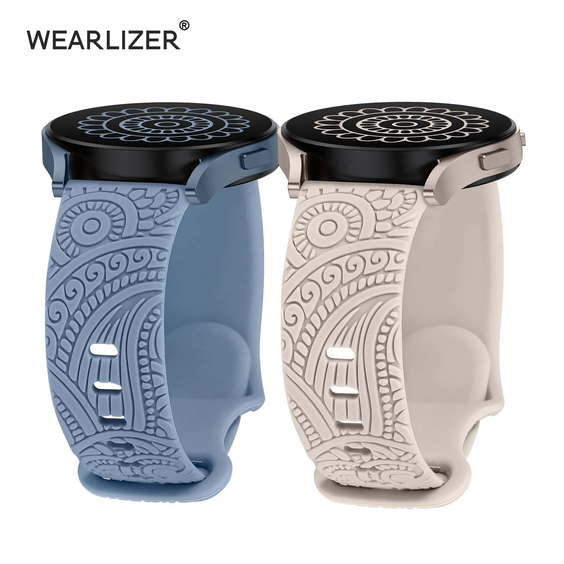 Wearlizer 20mm Floral Engraved Band for Samsung Galaxy Watch 7/6/5/4 Silicone Sport Strap for Watch 6 Classic/Active 2
Wearlizer 20mm Floral Engraved Band for Samsung Galaxy Watch 7/6/5/4 Silicone Sport Strap for Watch 6 Classic/Active 2