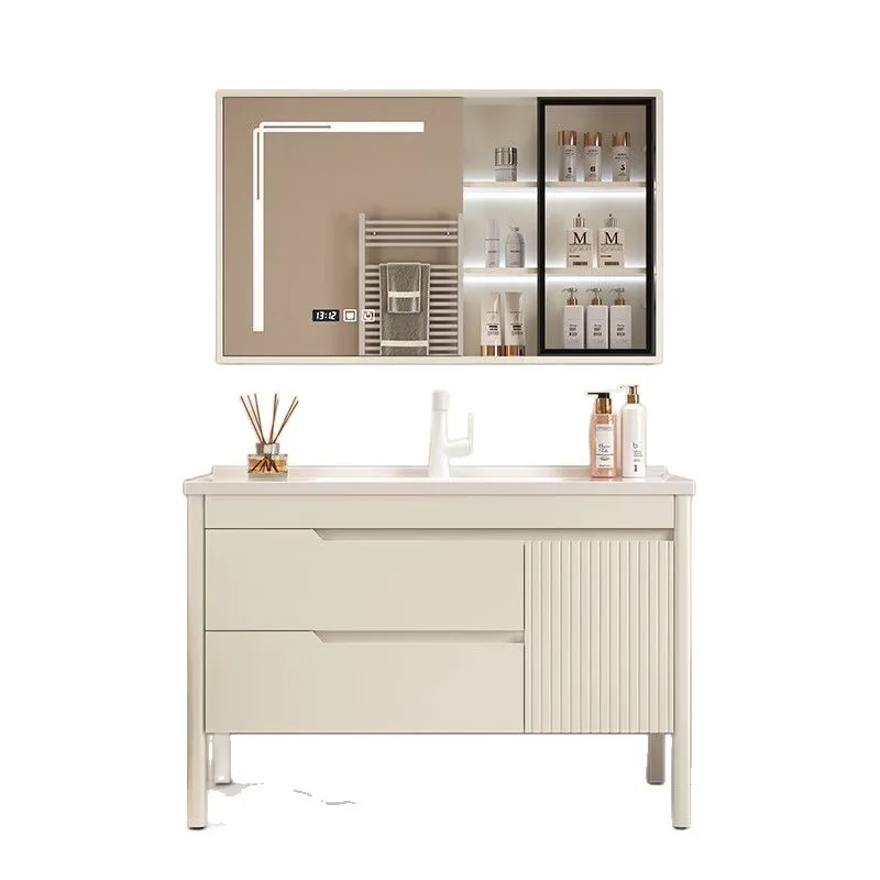 Bathroom cabinet combination oak ceramic integrated basin type painted cream sink washing simple washbasin
Bathroom cabinet combination oak ceramic integrated basin type painted cream sink washing simple washbasin