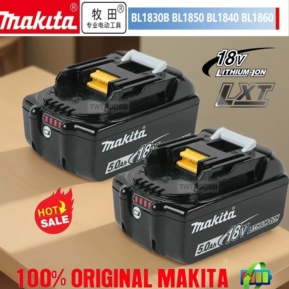 NEW 100% original Makita electric tool battery 18V6.0Ah, Makita LXT BL1860B BL1860BL1850 BL1830 replaceable rechargeable battery
NEW 100% original Makita electric tool battery 18V6.0Ah, Makita LXT BL1860B BL1860BL1850 BL1830 replaceable rechargeable battery