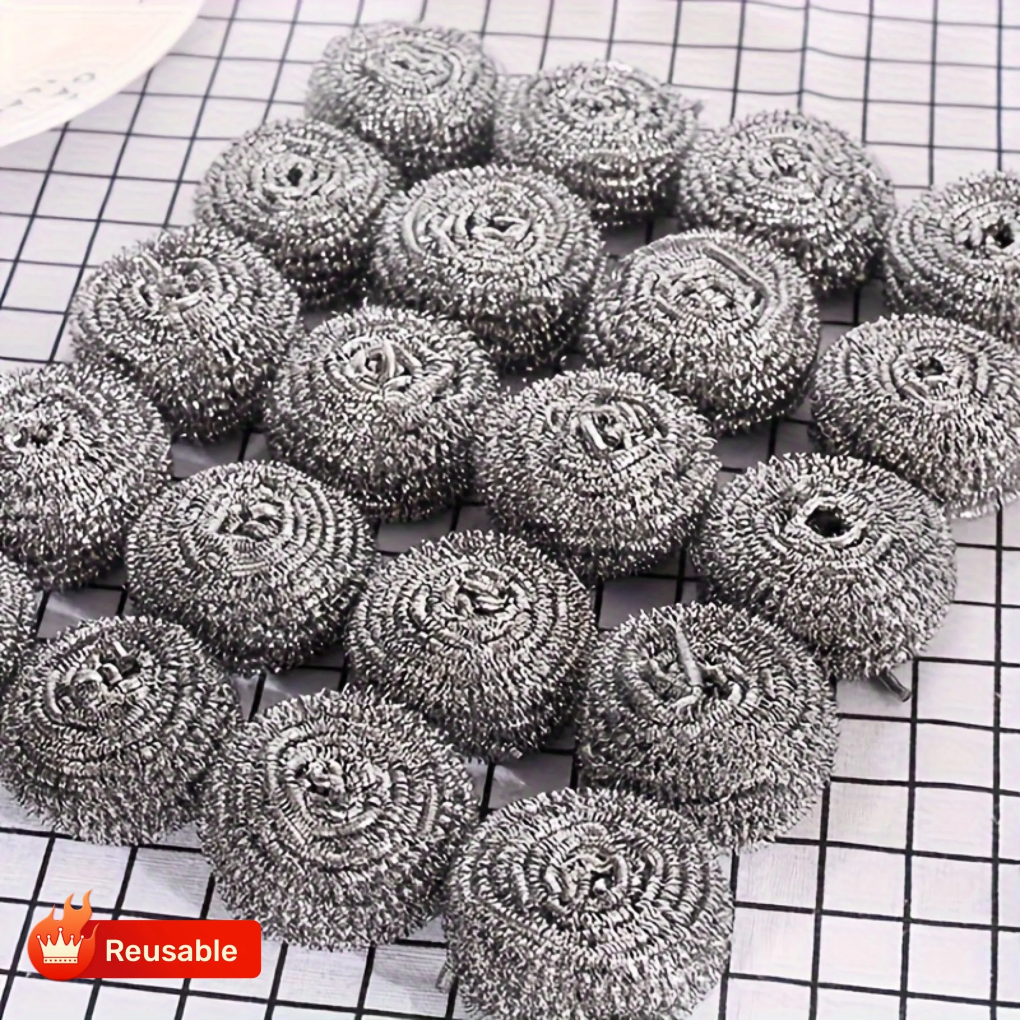 1PC Stainless Steel Cleaning Ball, Reusable Kitchen Wire Brush for Dishes Pots Pans Stove, Household Cleaning Tool
1PC Stainless Steel Cleaning Ball, Reusable Kitchen Wire Brush for Dishes Pots Pans Stove, Household Cleaning Tool