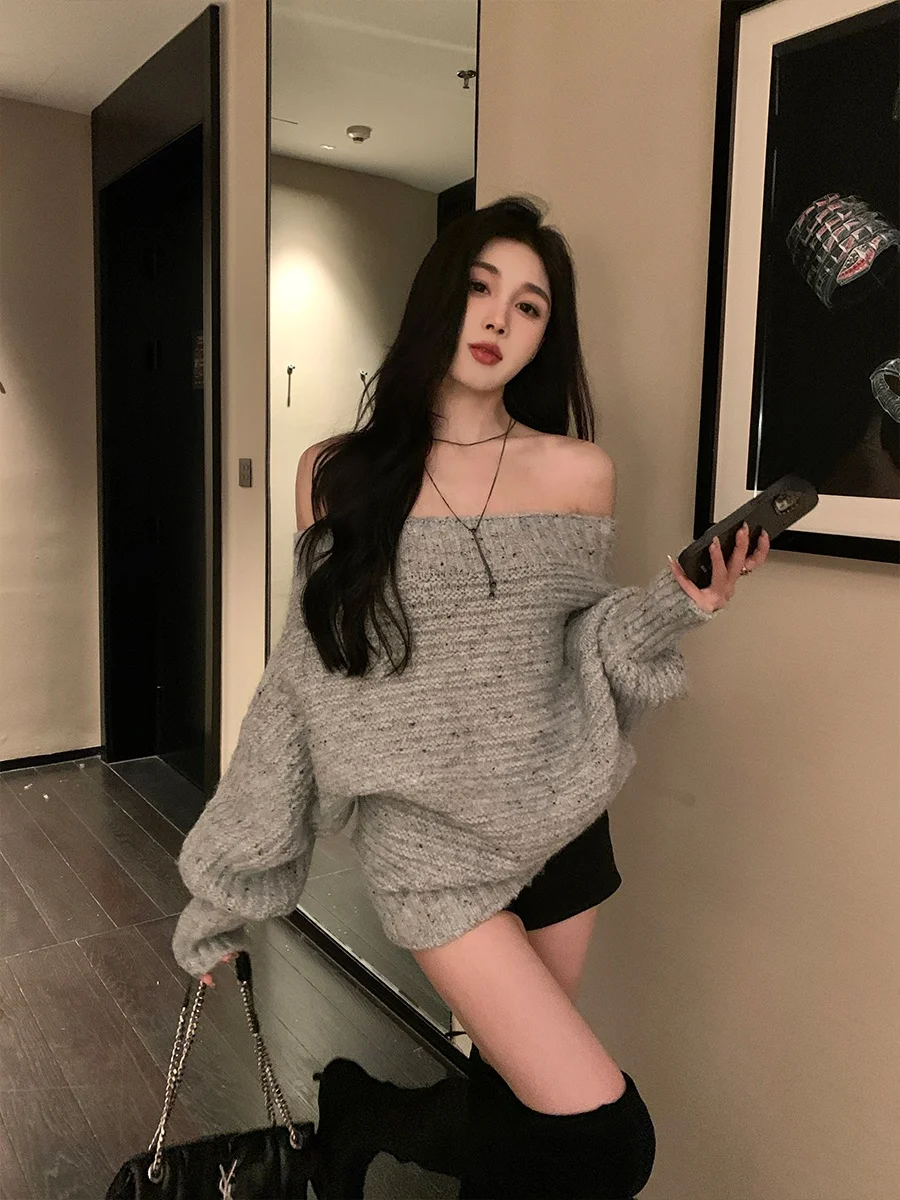 Женский свитер He Chenxi на одно плечо, эластичный, в полоску, с 3D-дизайном, теплый зимний топ, однотонный, для повседневной носки, с длинным рукавом
Женский свитер He Chenxi на одно плечо, эластичный, в полоску, с 3D-дизайном, теплый зимний топ, однотонный, для повседневной носки, с длинным рукавом