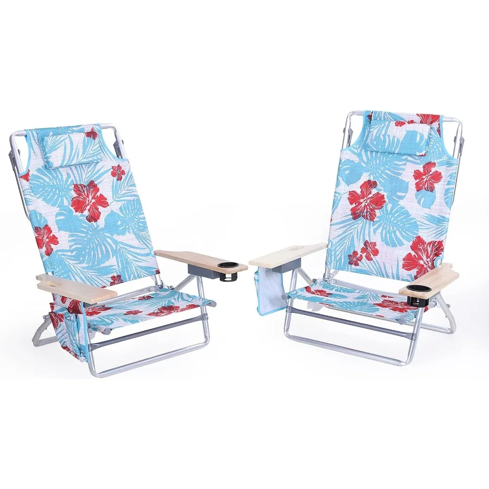 Portable Beach Chairs Lightweight Folding 5 Position Lay Flat Camping Chairs with Towel Bar, Set of 2
Portable Beach Chairs Lightweight Folding 5 Position Lay Flat Camping Chairs with Towel Bar, Set of 2