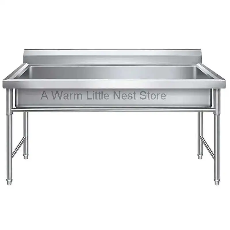 Commercial Stainless Steel Large Single-tank Floor-standing Dishwashing Kitchen Sinks for School Canteen Outdoor Washing Sinks
Commercial Stainless Steel Large Single-tank Floor-standing Dishwashing Kitchen Sinks for School Canteen Outdoor Washing Sinks