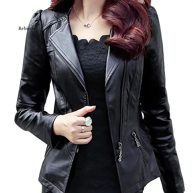 2020 Fashion New Women's Leather Jacket Bright Colors Black Motorcycle Coat Short Faux Leather Biker Jacket Soft Jacket Female
2020 Fashion New Women's Leather Jacket Bright Colors Black Motorcycle Coat Short Faux Leather Biker Jacket Soft Jacket Female