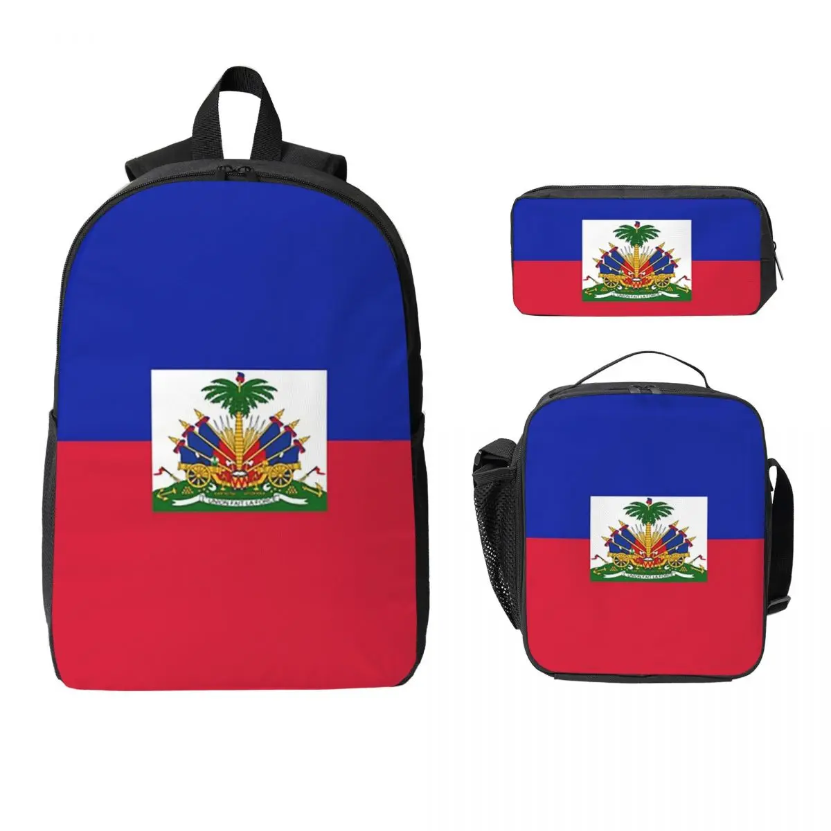 Haiti Flag Print Backpack Student Boys Girls BookBag School Bag Computer Shoulder Bags 3ps Insulated Lunch Bag Pencil Case
Haiti Flag Print Backpack Student Boys Girls BookBag School Bag Computer Shoulder Bags 3ps Insulated Lunch Bag Pencil Case
