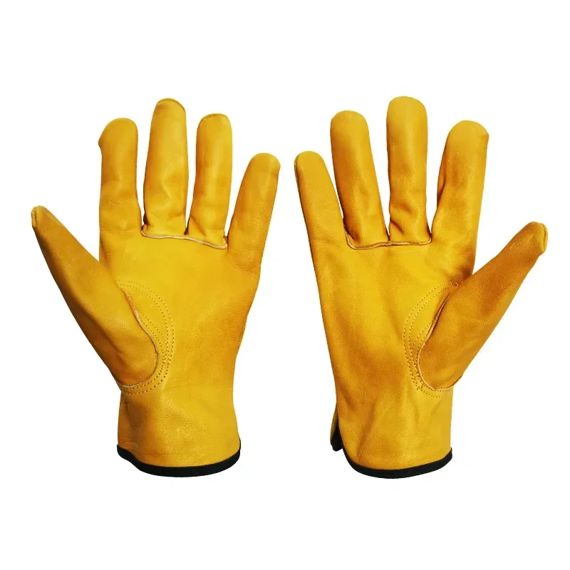 Men's Leather Gloves for Motorcycle, Driver, Cycling, Outdoor Sports, Racing, Security Protection and Safety, Yellow Riding
Men's Leather Gloves for Motorcycle, Driver, Cycling, Outdoor Sports, Racing, Security Protection and Safety, Yellow Riding