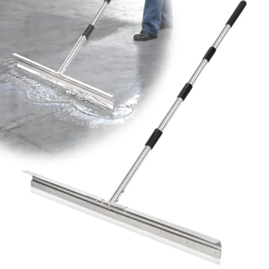 33.4" Large for Concrete Commercial Heavy Duty Silicone Blade Squeegee for Floor with 63" Stainless Handle Anti-Splash Curved B
33.4" Large for Concrete Commercial Heavy Duty Silicone Blade Squeegee for Floor with 63" Stainless Handle Anti-Splash Curved B