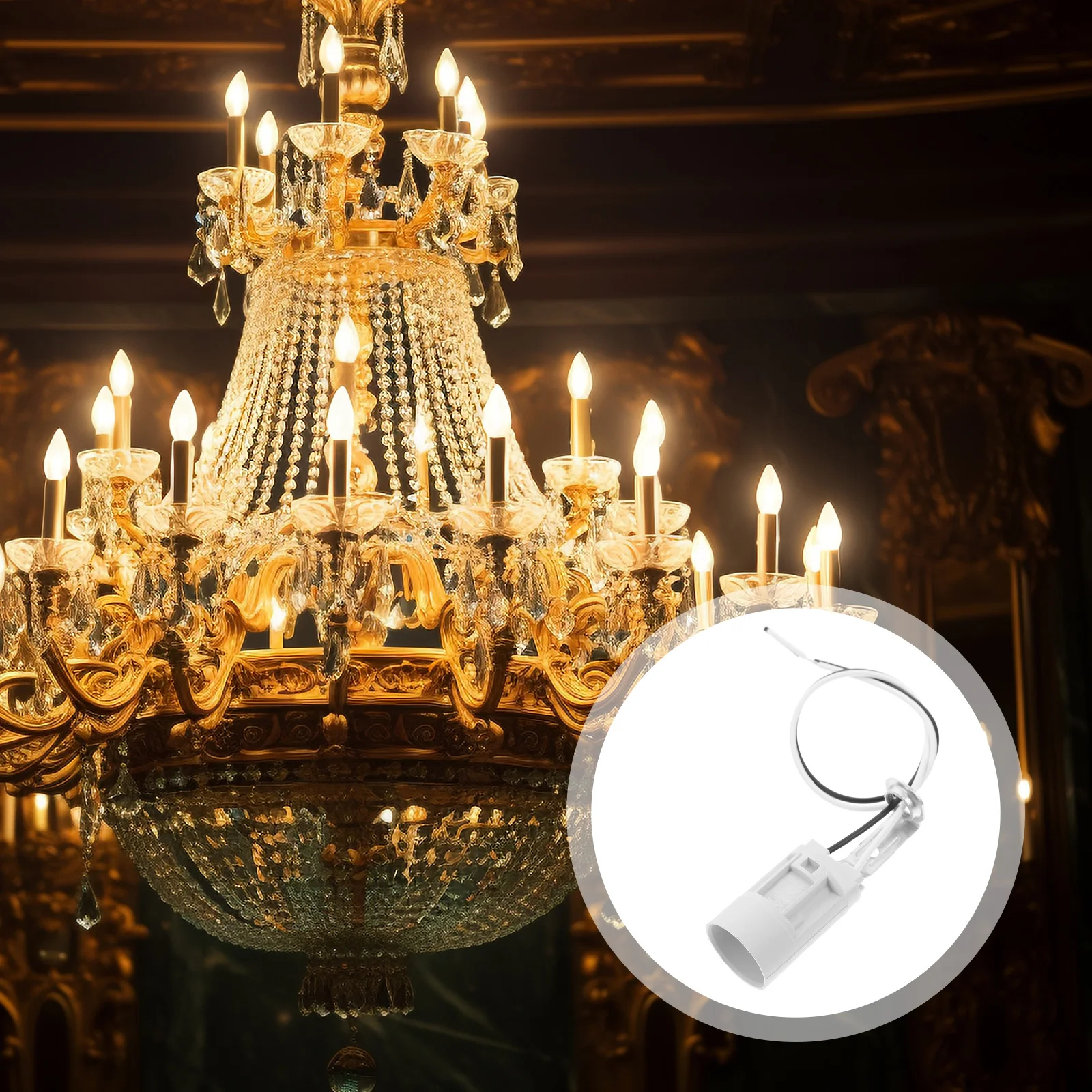 E14 Crystal Lamp Holder Plastic Zinc Alloy Copper For Table Floor Bar Dining Hallway Entryway Diy Lighting Fixtures
E14 Crystal Lamp Holder Plastic Zinc Alloy Copper For Table Floor Bar Dining Hallway Entryway Diy Lighting Fixtures