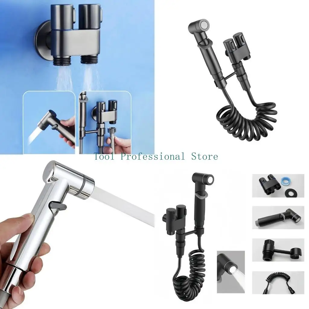 57QF Multifuntional Handheld Bidet Shower Set Toilet Bidet Attachment Shower Bidet Hand Shower Alloy Texture for Toilets
57QF Multifuntional Handheld Bidet Shower Set Toilet Bidet Attachment Shower Bidet Hand Shower Alloy Texture for Toilets
