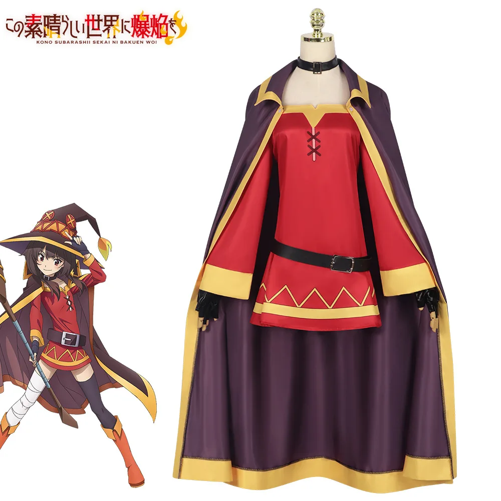 Anime Megumin Cosplay Costume Women Sorceress Dress Outfits Megumin Cos Wig Halloween Cos Costumes
Anime Megumin Cosplay Costume Women Sorceress Dress Outfits Megumin Cos Wig Halloween Cos Costumes