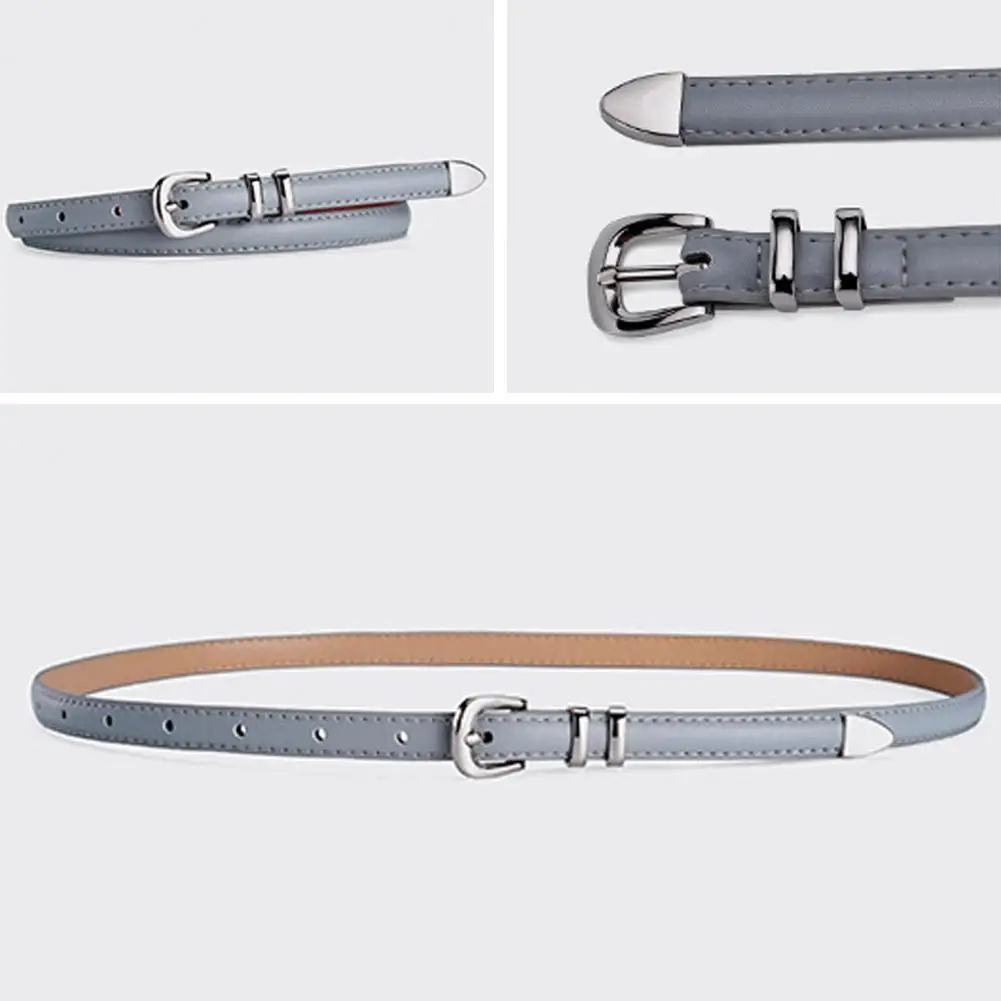 Versatile Women Belt Women Thin Belt Stylish Women's Faux Leather Thin Belt with Adjustable Length Multi Holes Solid for Dresses
Versatile Women Belt Women Thin Belt Stylish Women's Faux Leather Thin Belt with Adjustable Length Multi Holes Solid for Dresses