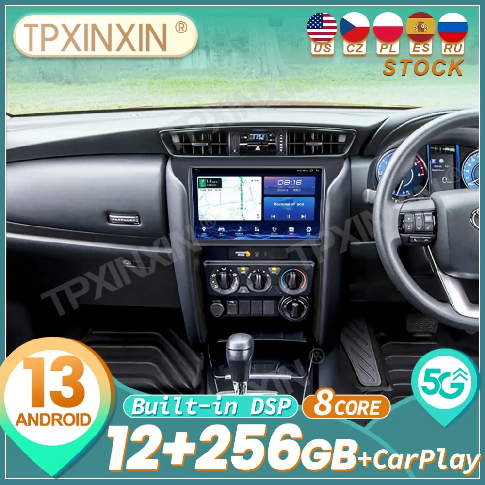 Qualcomm For Toyota Fortuner 2016~2022 Android Auto Carplay Car Radio Stereo Automotive Multimedia Player GPS Navi Head Unit 
Qualcomm For Toyota Fortuner 2016~2022 Android Auto Carplay Car Radio Stereo Automotive Multimedia Player GPS Navi Head Unit