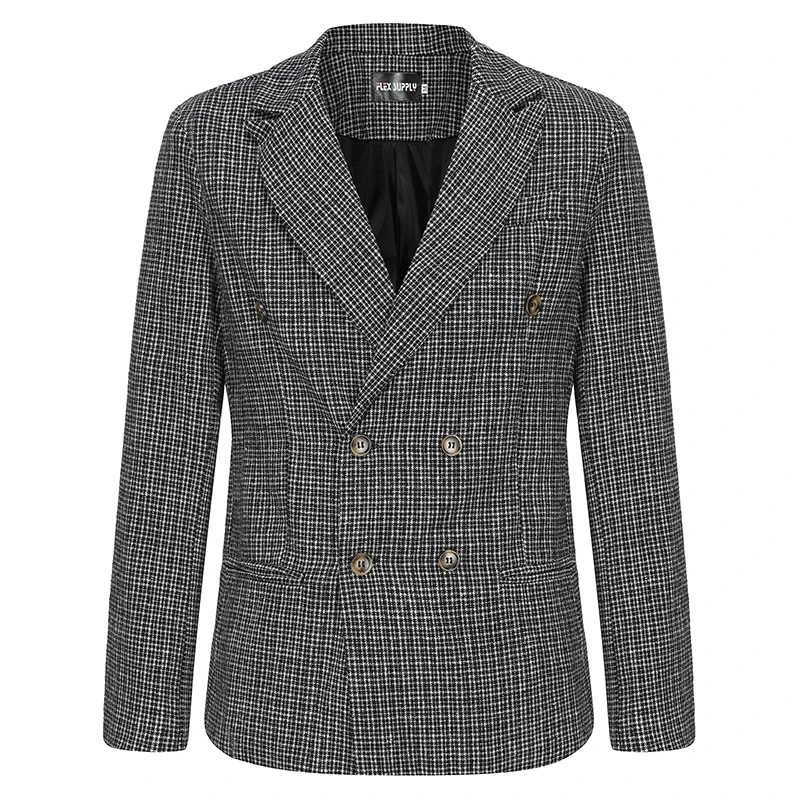 Men s Classic Plaid Print Fit Blazer Jacket with Notched Lapel and Two Button Closure for Fall Fashion Comfort
Men s Classic Plaid Print Fit Blazer Jacket with Notched Lapel and Two Button Closure for Fall Fashion Comfort