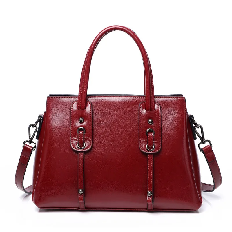 New leather women's hand-held oil wax cowhide large-capacity versatile shoulder messenger bag
New leather women's hand-held oil wax cowhide large-capacity versatile shoulder messenger bag