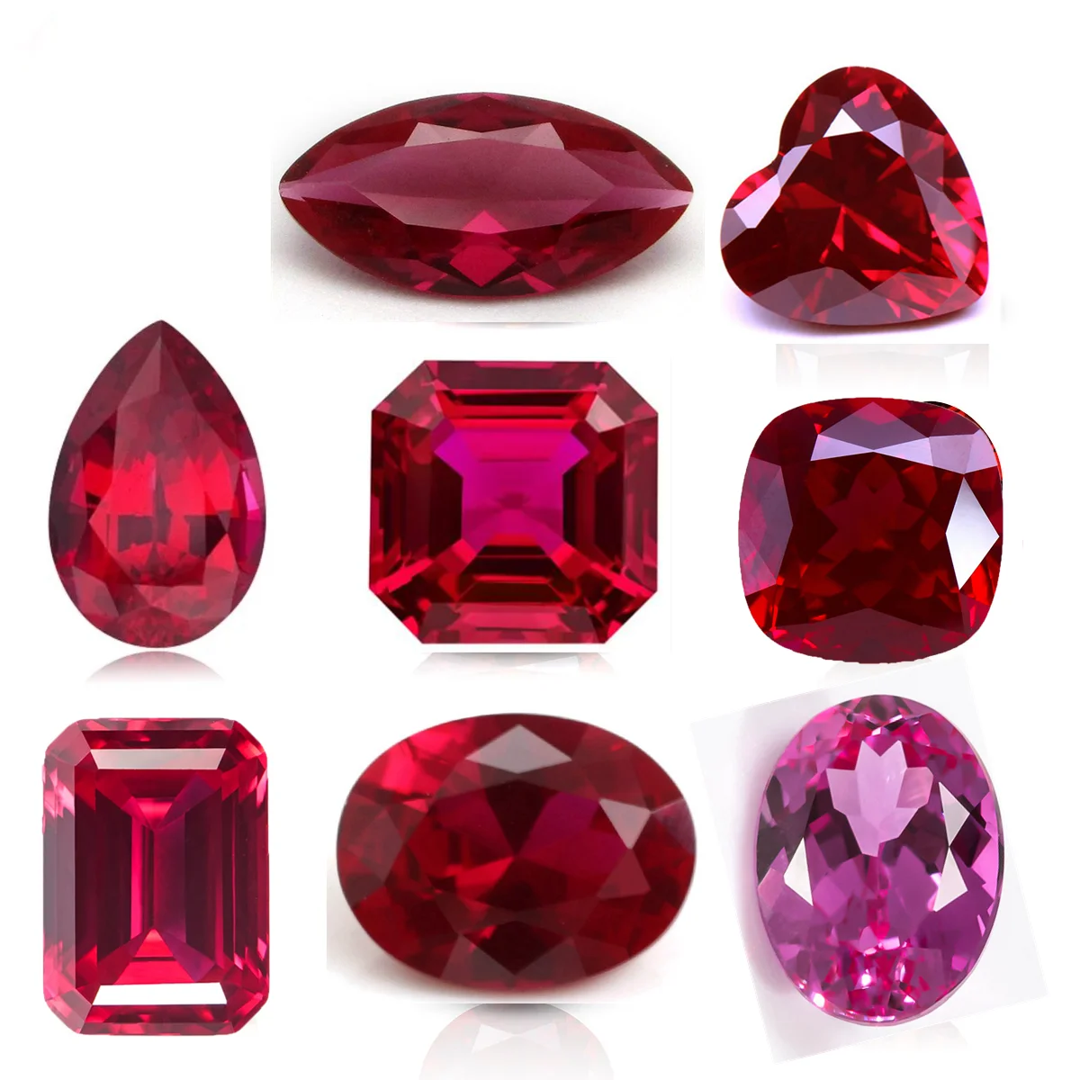 Box Pack Ruby Stone Multiple Shape Gemstone Glow Under UV Light For Jewelry Wholesale/Collection/Inlay Stone
Box Pack Ruby Stone Multiple Shape Gemstone Glow Under UV Light For Jewelry Wholesale/Collection/Inlay Stone