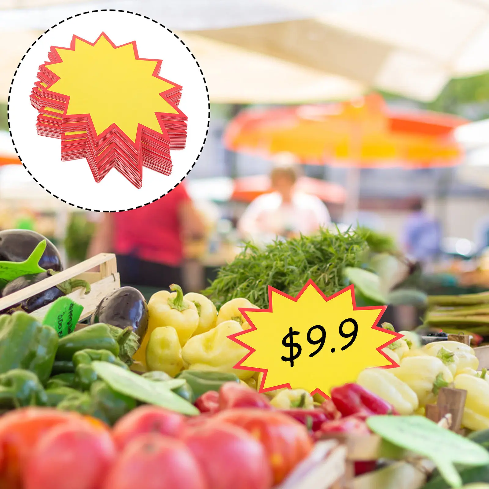 100Pcs Supermarket Price Tags Reliable Retail Display Sales Tags Strong Craftsmanship Price Labels for Shop Long Term Use
100Pcs Supermarket Price Tags Reliable Retail Display Sales Tags Strong Craftsmanship Price Labels for Shop Long Term Use