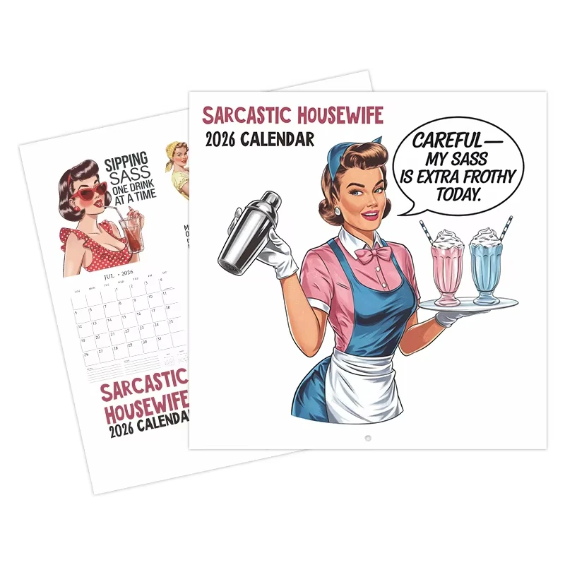2026 Funny Sarcastic Housewives Wall Calendar With Daily Humorous Quotes In English January-December Work-From-Home Calendar
2026 Funny Sarcastic Housewives Wall Calendar With Daily Humorous Quotes In English January-December Work-From-Home Calendar