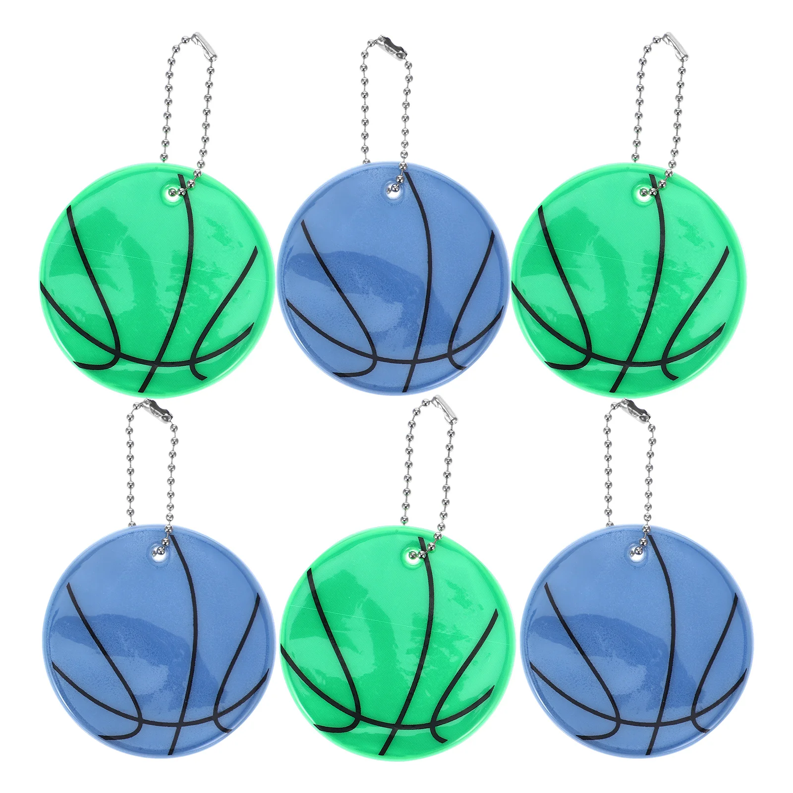6 Pcs Reflective Pendant Keychain Portable Backpack Reflectors Basketball Compact Decoration Pvc Lattice
6 Pcs Reflective Pendant Keychain Portable Backpack Reflectors Basketball Compact Decoration Pvc Lattice