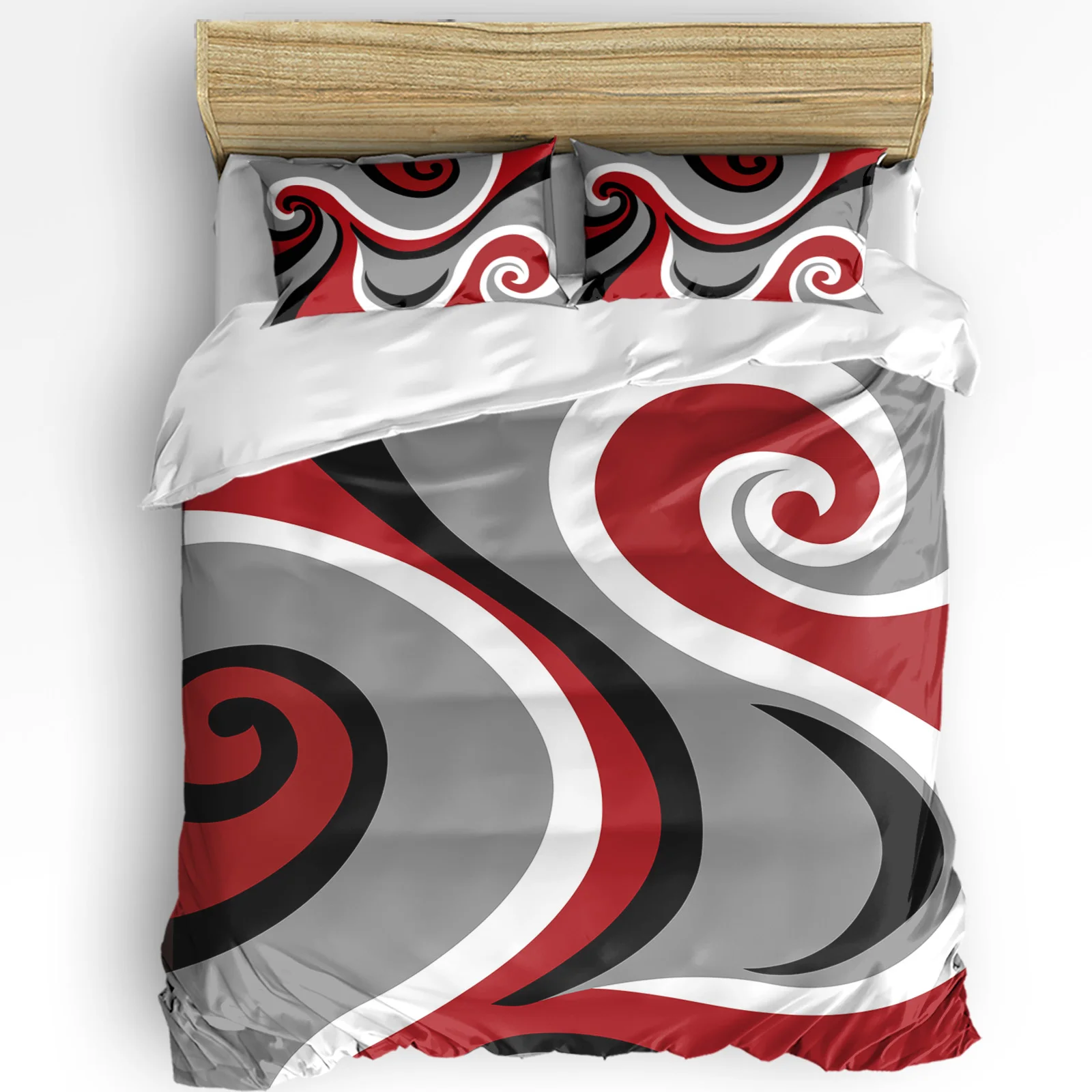 Abstract Vortex Red 3pcs Bedding Set For Double Bed Home Textile Duvet Cover Quilt Cover Pillowcase
Abstract Vortex Red 3pcs Bedding Set For Double Bed Home Textile Duvet Cover Quilt Cover Pillowcase