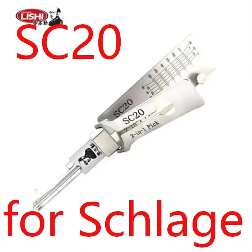 2026 Lishi 2-in-1 Pick/Decoder Tool for Schlage SC20 SC4 SC9 SC10 Locks 6-Pin C/E/F-Keyway Locksmith Equipment New Model
2026 Lishi 2-in-1 Pick/Decoder Tool for Schlage SC20 SC4 SC9 SC10 Locks 6-Pin C/E/F-Keyway Locksmith Equipment New Model