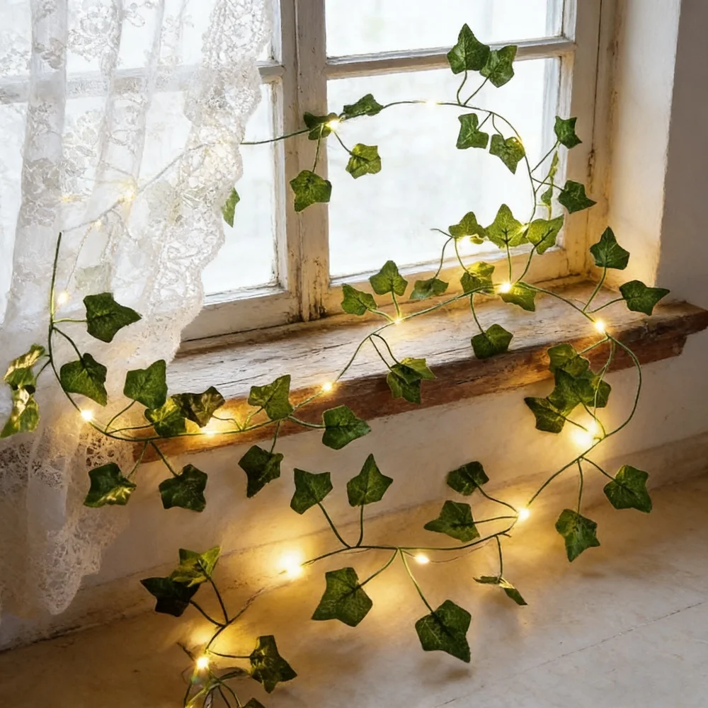 20/50/100LED Green Leaf String Lights Artificial Vine Fairy Lights Battery Powered Wedding Party Garland Light for Home Decor
20/50/100LED Green Leaf String Lights Artificial Vine Fairy Lights Battery Powered Wedding Party Garland Light for Home Decor