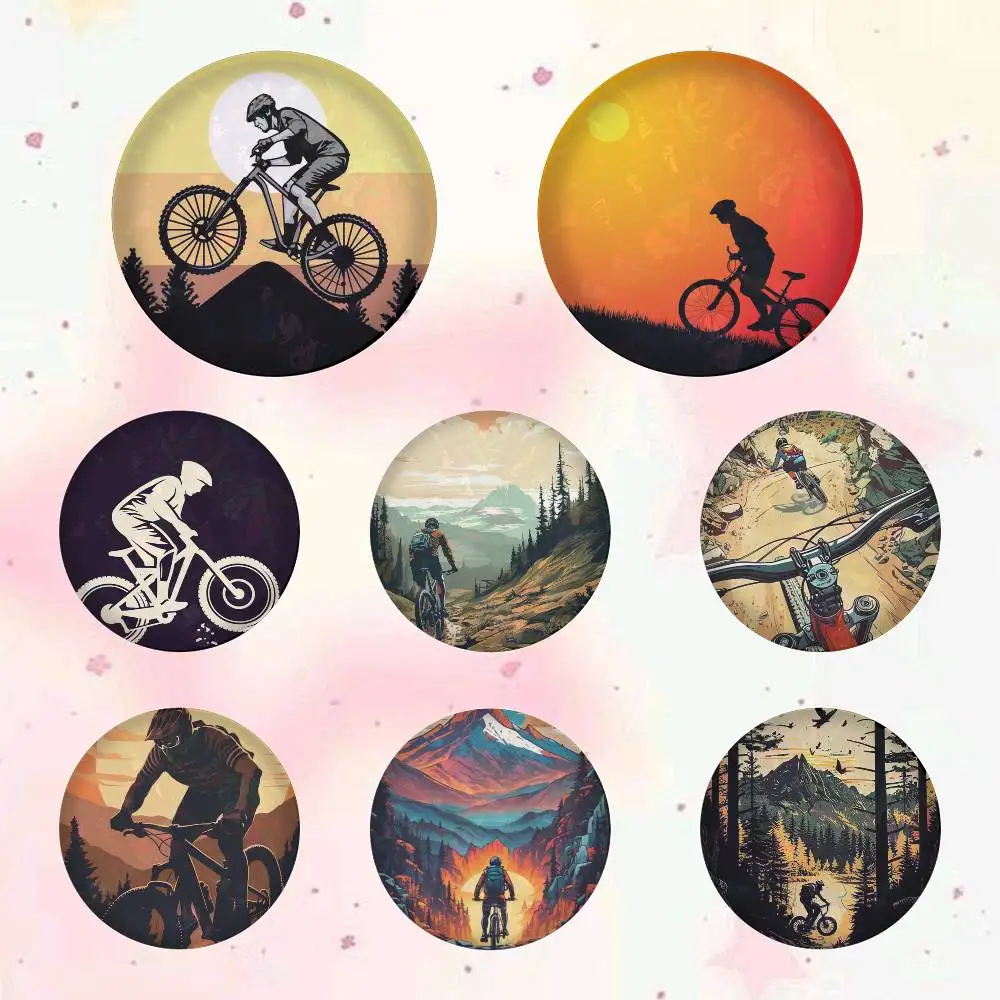 Mountain Bike 75x75 25x25 Mm Cartoon Round Brooches On Backpack Shirt Accessories Jewelry Badge Gift For Friends
Mountain Bike 75x75 25x25 Mm Cartoon Round Brooches On Backpack Shirt Accessories Jewelry Badge Gift For Friends