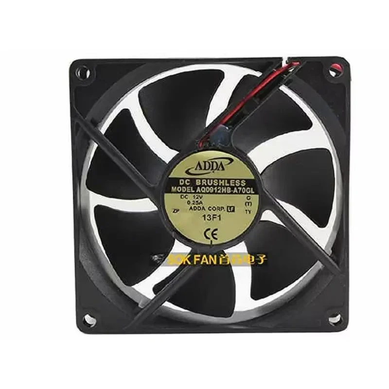 ADDA AQ0912HB-A70GL DC 12V 0.25A 90x90x25mm Server Cooling Fan
ADDA AQ0912HB-A70GL DC 12V 0.25A 90x90x25mm Server Cooling Fan