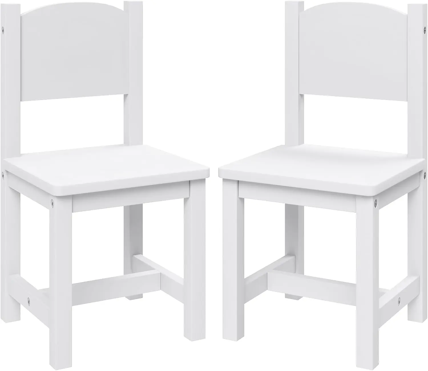 Wooden Toddler Chair Pair for Eating, Reading, Playing - 2 Pack White Kids Furniture
Wooden Toddler Chair Pair for Eating, Reading, Playing - 2 Pack White Kids Furniture