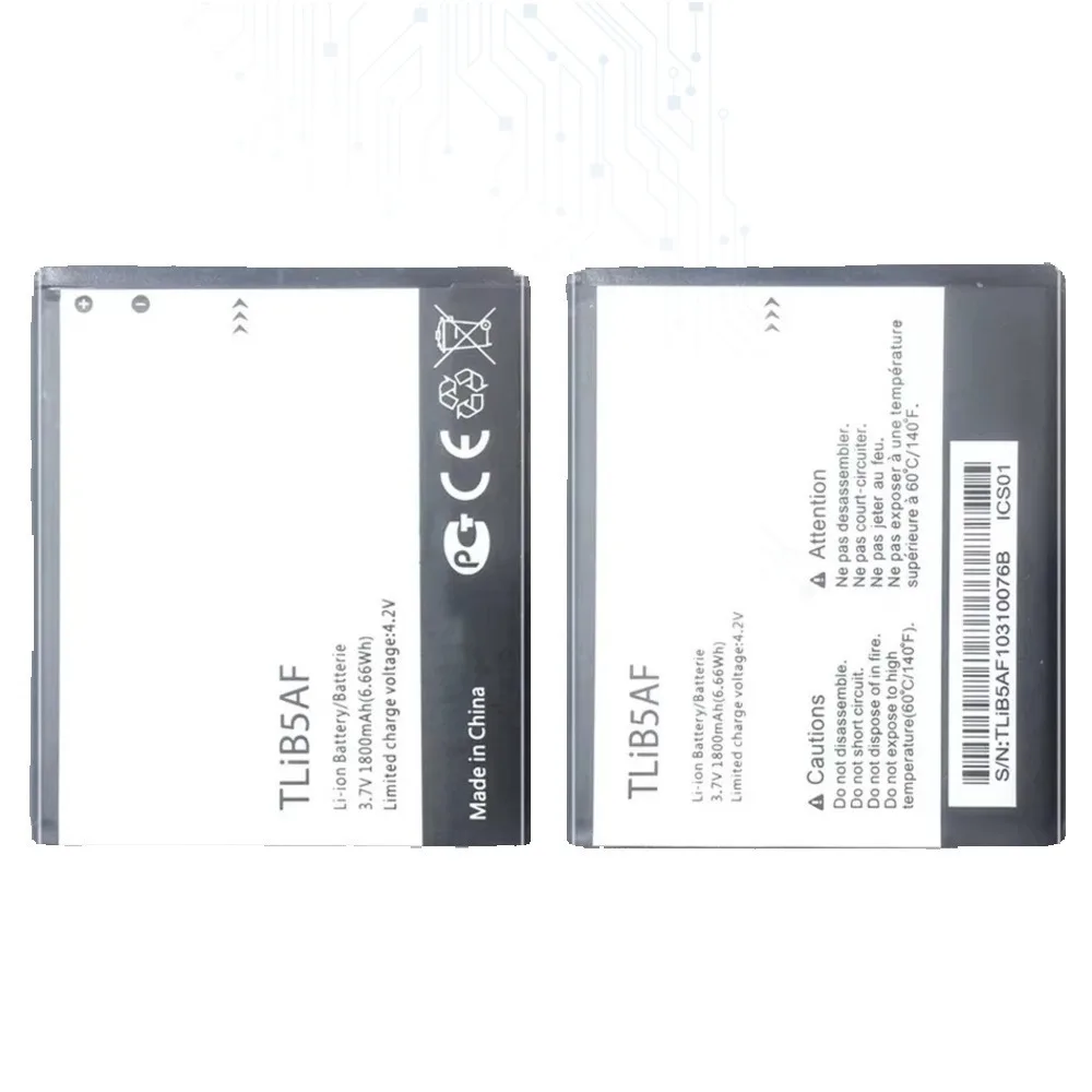 Tlib5af 1800 мАч аккумулятор Alcatel One Touch OT Pop C5 5036 5036D 5037 5037X 5037A 5037D для TCL S800 S710
Tlib5af 1800 мАч аккумулятор Alcatel One Touch OT Pop C5 5036 5036D 5037 5037X 5037A 5037D для TCL S800 S710