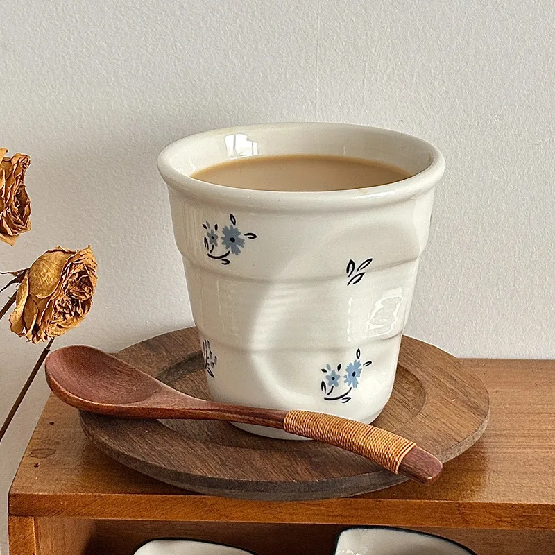 LTT retro high-value ceramic irregular coffee latte cup household water cup
LTT retro high-value ceramic irregular coffee latte cup household water cup