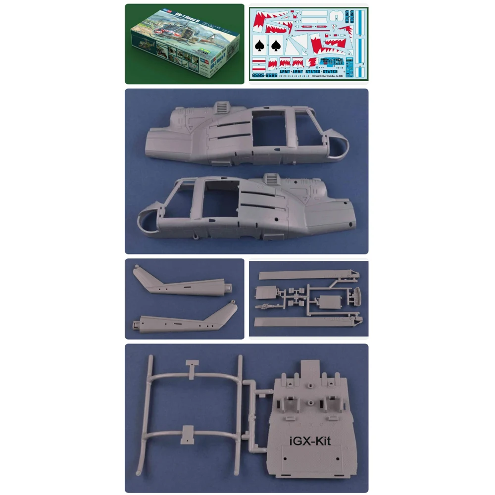 Hobbyboss 81806 1:18 Scale US UH1 UH-1 Huey B Helicopter Plane Hobby Assembly Plastic Model Building Kit
Hobbyboss 81806 1:18 Scale US UH1 UH-1 Huey B Helicopter Plane Hobby Assembly Plastic Model Building Kit