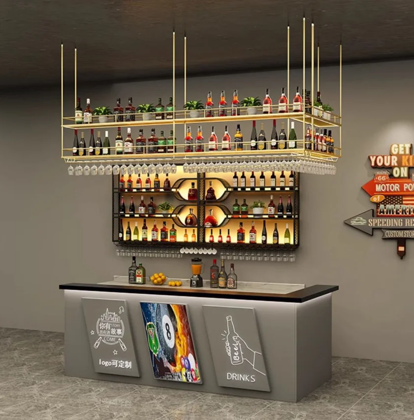 #Bar Counter Wine Rack Cabinet Hanging Stemmed Glass Rack Wrought Iron Industrial Modern Adjustable Height Cooling
#Bar Counter Wine Rack Cabinet Hanging Stemmed Glass Rack Wrought Iron Industrial Modern Adjustable Height Cooling
